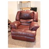 RED LEATHER RECLINER CHAIR