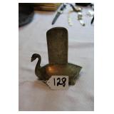 BRASS SWAN BOOKENDS