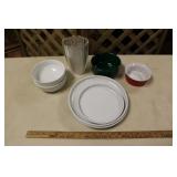 FROSTED GLASS VASE & KITCHEN WARE