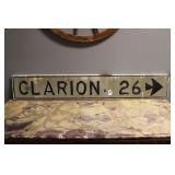 'CLARION 26' ROAD SIGN 56' X 9'