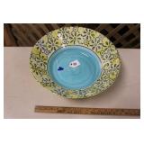 HAND DECORATED CERAMIC DISH