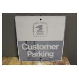 USPS CUSTOMER PARKING SIGN 12 1/2' X 13'