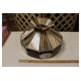 CARAMEL SLAG GLASS LAMP SHADE