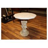 FIGURAL MARBLE TOP TABLE