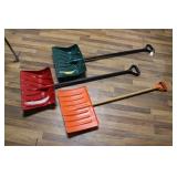 (3) SNOW SHOVELS