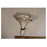 VINTAGE CHALKWARE WALL HANGING SHELF