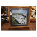 FRANK D. MILLER EAGLE PRINT 18 1/2' SQUARE