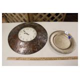 CLOCK & DECORATIVE PLATE