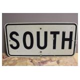 'SOUTH' ROAD SIGN 24' X 12'
