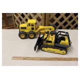 TONKA ROAD GRADER & BULLDOZER