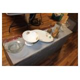 GLASSWARE, BOOK ENDS & MORE