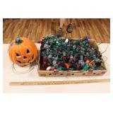 JACK-O-LANTERN & CHRISTMAS LIGHTS