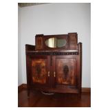 COUNTRY FRENCH CARVED SIDE BOARD/ MARBLE INSERT TP