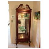 JASPER CABINETRY CURIO IN MAHOGANY