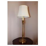 PAIR (2) BRASS BANQUET LAMPS