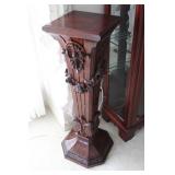 CARVED WOOD PEDESTAL