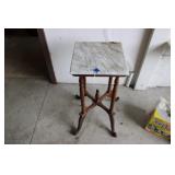 MARBLE TOP PLANT STAND