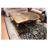 FOUR PIECE LIVING ROOM SET & LAMPS