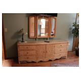 THREE PIECE WICKER FULL SIZE BEDROOM SET