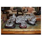 PRINCESS HOUSE GLASS ANIMAL SCULPTURES