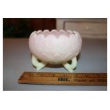 FENTON BURMESE GLASS ROSE BOWL