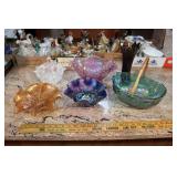 ASSORTED CARNIVAL GLASS INCL. FENTON
