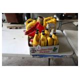 ASSORTED OILS AND OIL CHANGING TOOLS