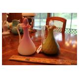 MURANO DIAMOND QUILTED CRUET & BURMESE CRUET