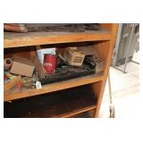 SHELF OF HARDWARE AND HAND TOOLS