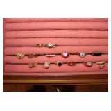 (14) ASSORTED RINGS (1 MARKED .925)