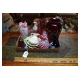 VASES, PITCHERS, CRUETS & PAPERWEIGHTS