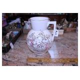 FLORENGE PAINTED PITCHER (HAS CRACK)