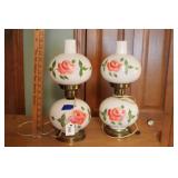 TWO GONE WITH THE WIND LAMPS