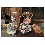 CAPODIMONIE CERAMICS, VASES & OTHER FLORAL ITEMS