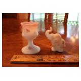 FENTON VOTIVE HOLDER & ELEPHANT BERRYS & BLOSSOMS