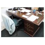 OFFICE DESK & CHAIR 72' X 36' X 30'