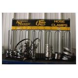 KIMBALL MIDWEST HOSE CLAMP HANGER W/ CLAMPS