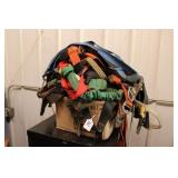 BOX OF STRAPS & HARNESSES