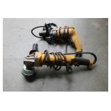 DEWALT 5' ANGLE GRINDER & 1/2' VSR DRILL