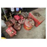 ASSORTMENT OF FUEL CANS