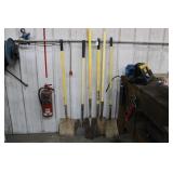 ASSORTED FIBERGLASS SQUARE SHOVELS