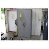 METAL SHOP CABINET W/ HOSE REEL