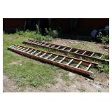 (2) WERNER 32' FIBERGLASS EXTENSION LADDERS