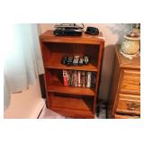 WOODEN BOOKSHELF - 20 1/4" W X 36" T X 9 1/2" D