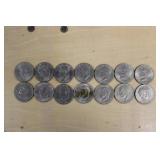 (12) CENTENNIAL & 1971, 1972 EISENHOWER DOLLARS
