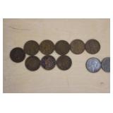 INDIAN HEAD CENTS & STEEL & WHEAT PENNIES