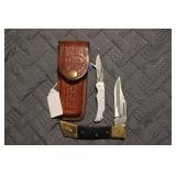 CASE XX59LSS KNIFE W/ SHEATH & QUEEN STEEL #8455