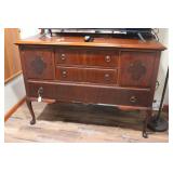 ANTIQUE BUFFET  54" X 22 1/2" X 46" - NO KEY