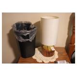 WASTE CAN & TOUCH LAMP