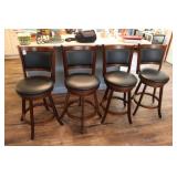 FOUR BAR STOOLS 24" SITTING HEIGHT